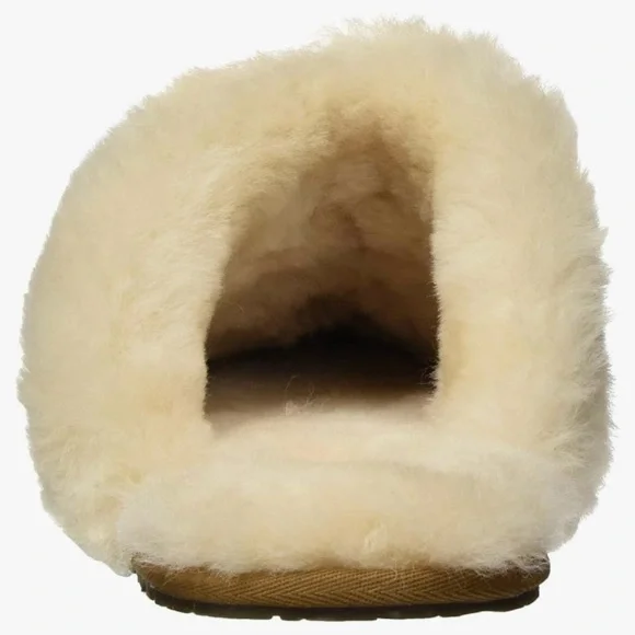 UGG Women's Tan Sheepskin Slippers - Picture 4 of 6